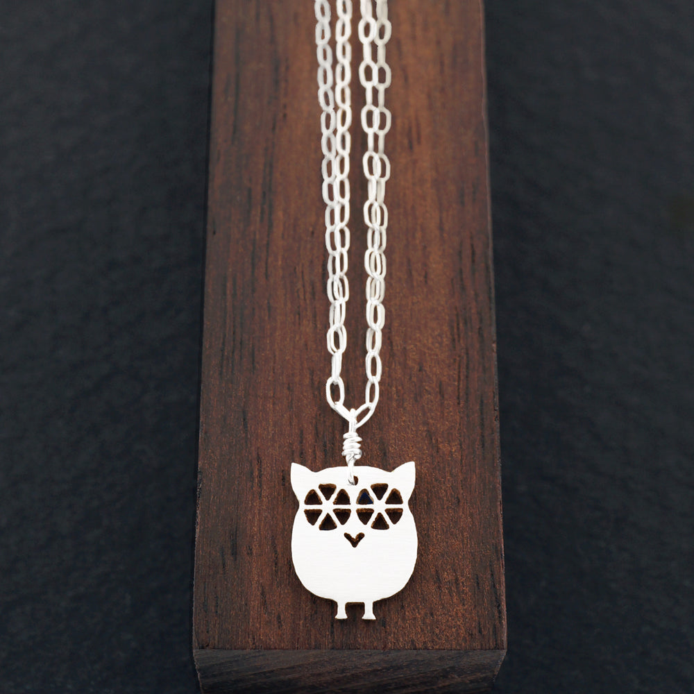 Baby Owl Necklace, Silver | AF HOUSE