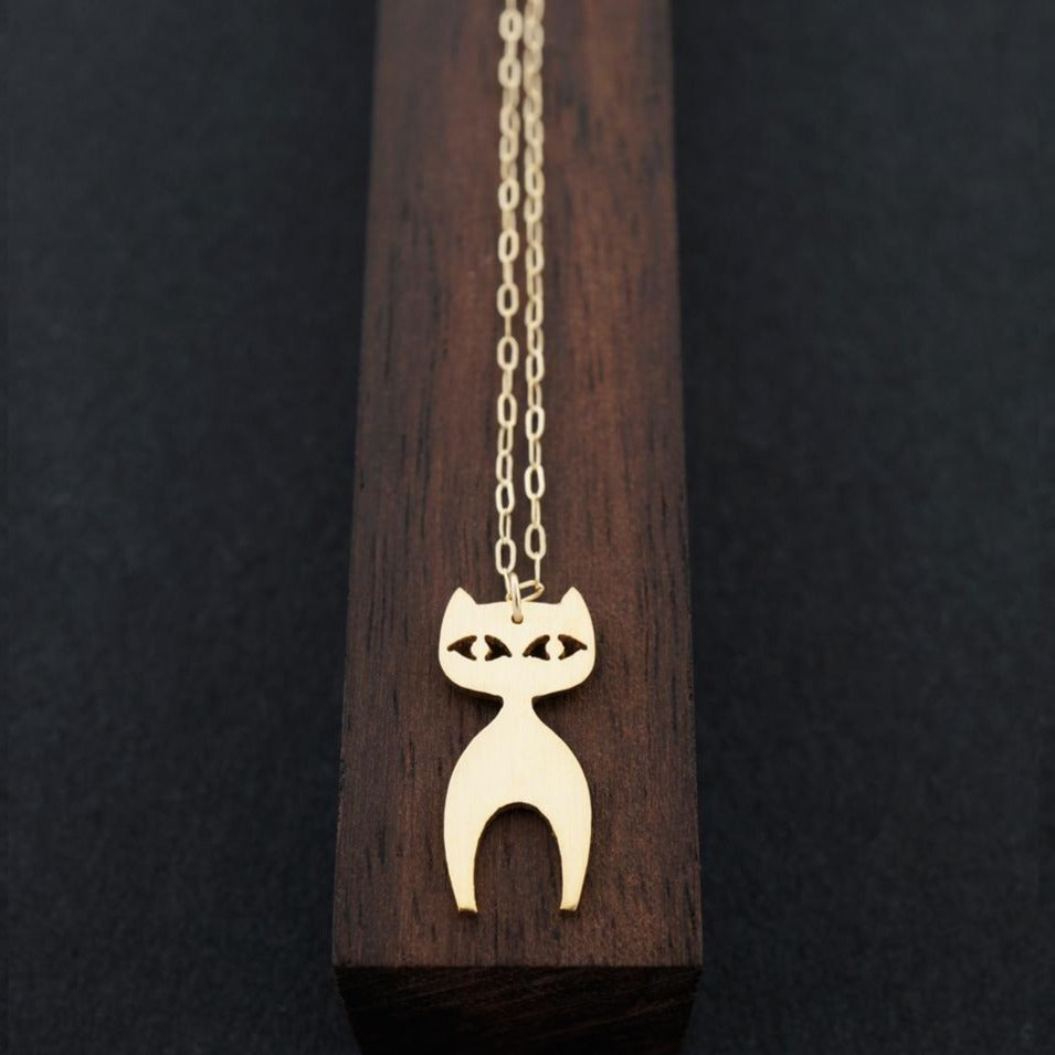 Standing Cat Necklace