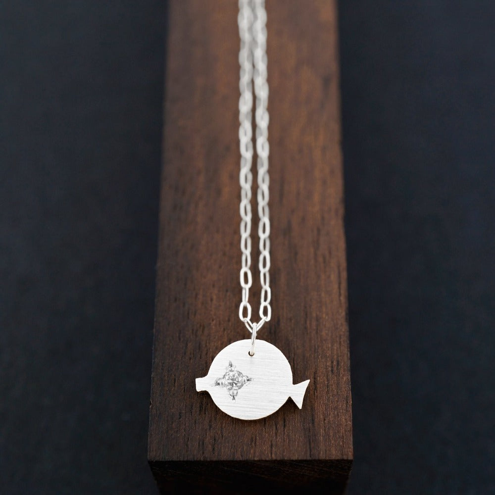 魚のネックレス-シルバー