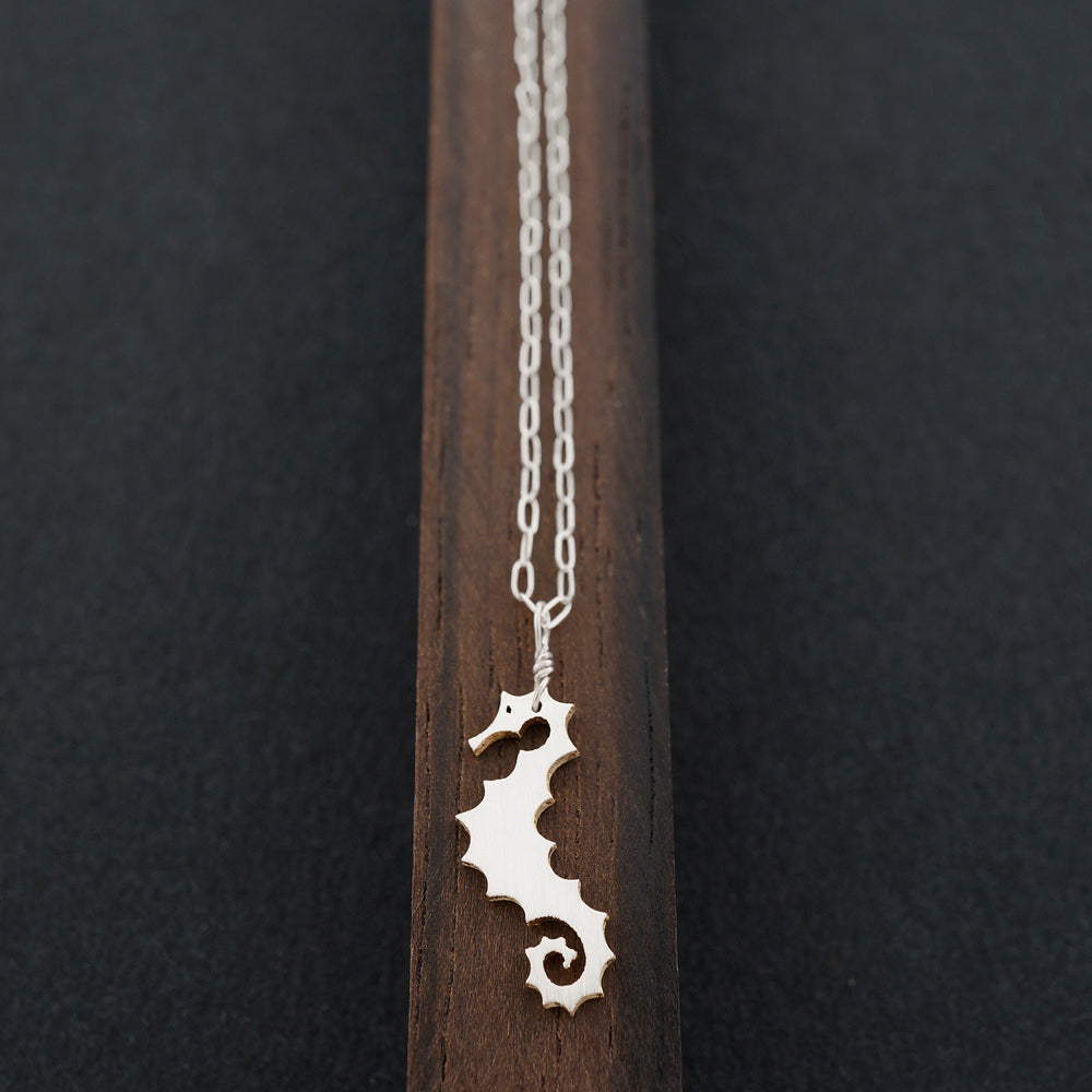 Seahorse Necklace-Silver