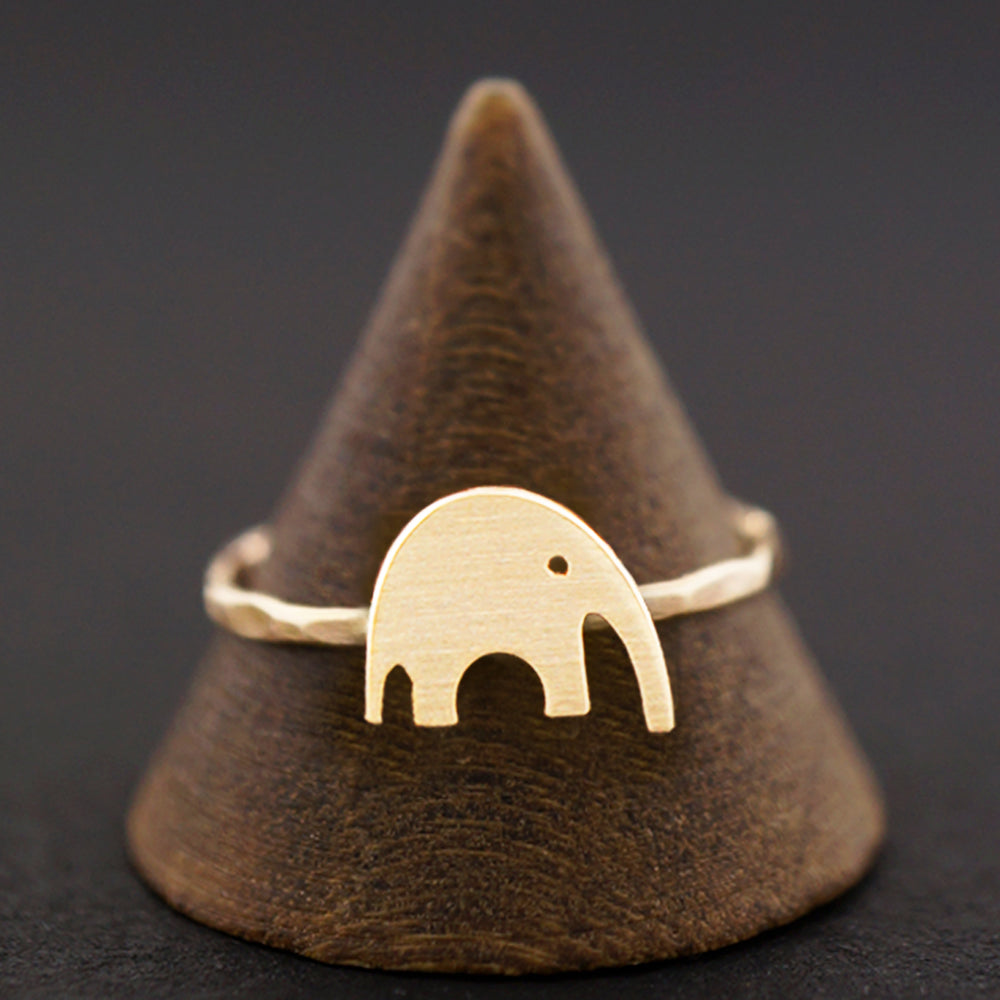 خاتم الحيوان البسيط اللذيذ في خمسة أنماط - خاتم الطيور ، خاتم الفيل ، خاتم الزرافة ، حلقة البومة أو حلقة الأفعى