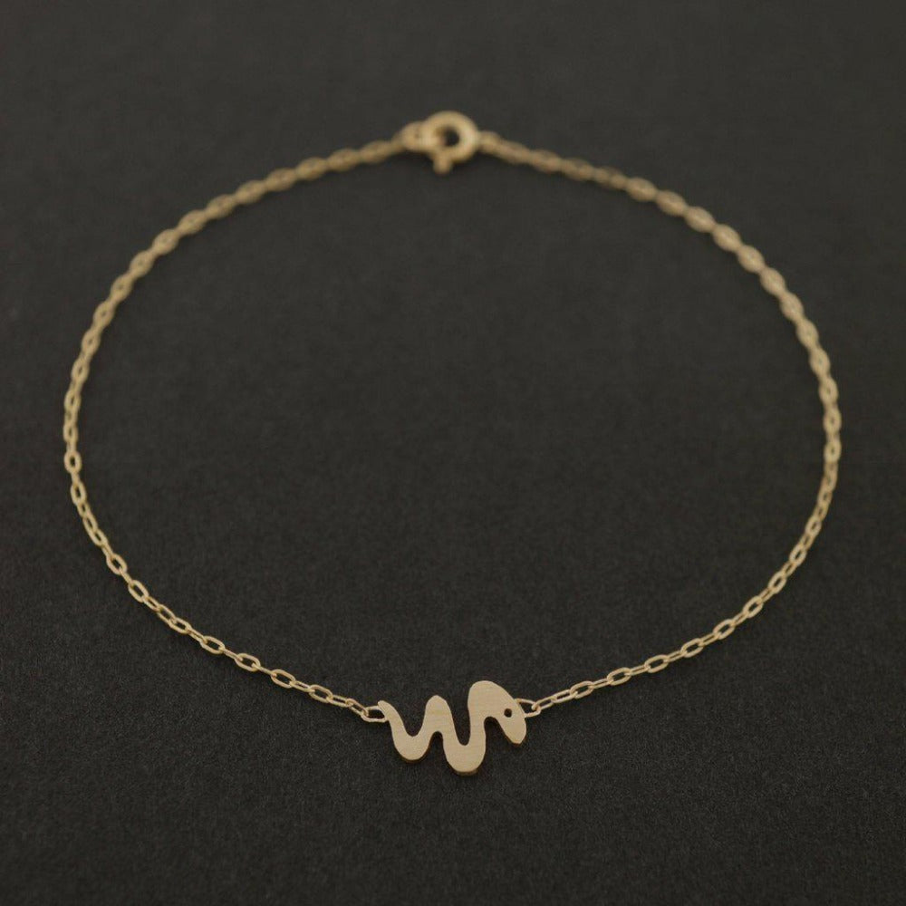 Dainty Miniature Animal Bracelet, Solid Gold or Solid Silver