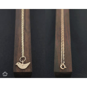 Minimalist Bird Necklaces, Solid Gold or Silver