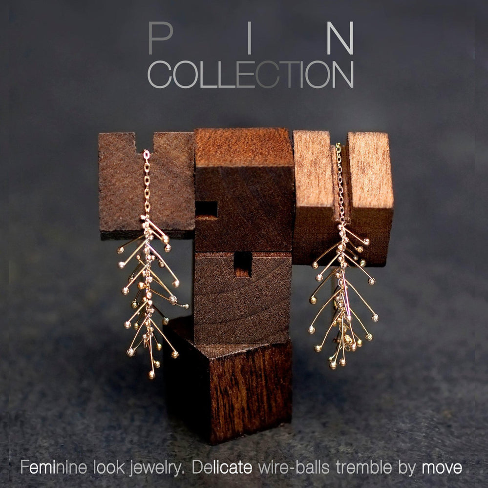 PIN DROP CHAIN EARRINGS-AF HOUSE